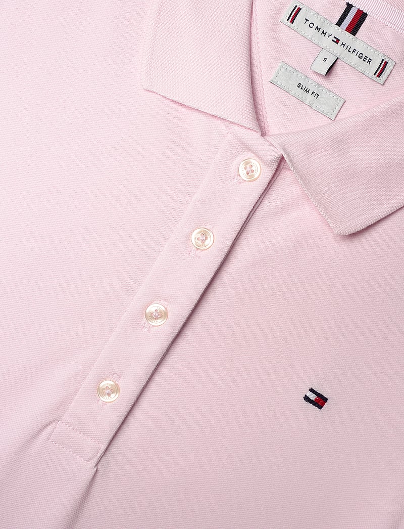 Tommy Hilfiger - 1985 SLIM PIQUE POLO DRESS SS - t-shirt-kleider - light pink - 4