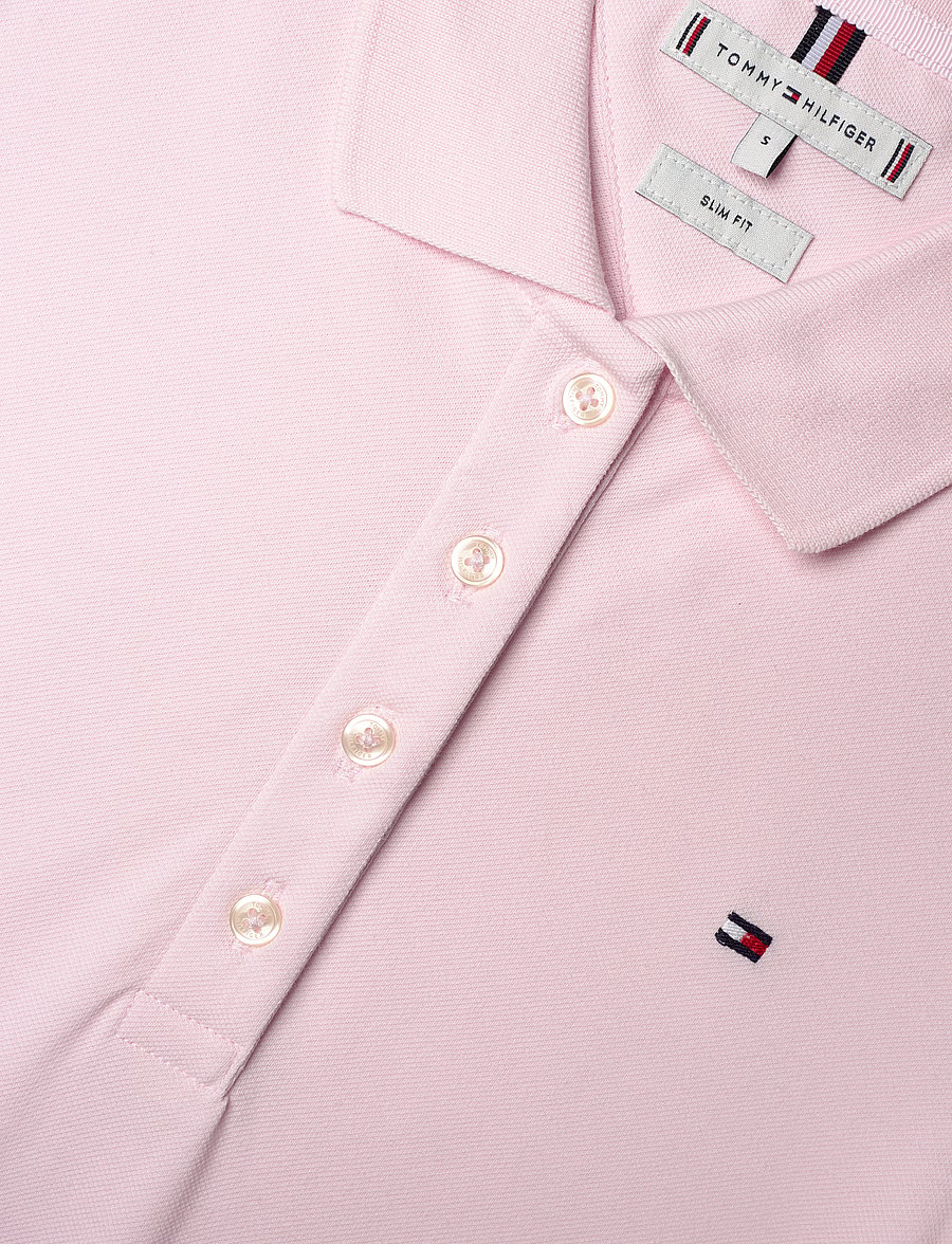 Tommy Hilfiger - 1985 SLIM PIQUE POLO DRESS SS - light pink - 4