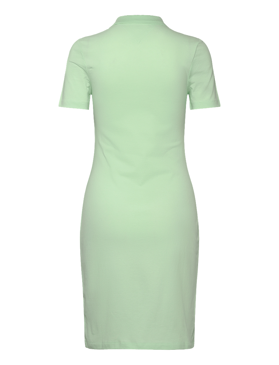 Tommy Hilfiger - 1985 SLIM PIQUE POLO DRESS SS - opal green - 2