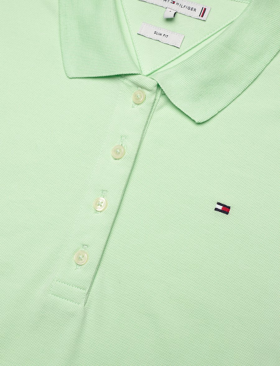 Tommy Hilfiger - 1985 SLIM PIQUE POLO DRESS SS - opal green - 4