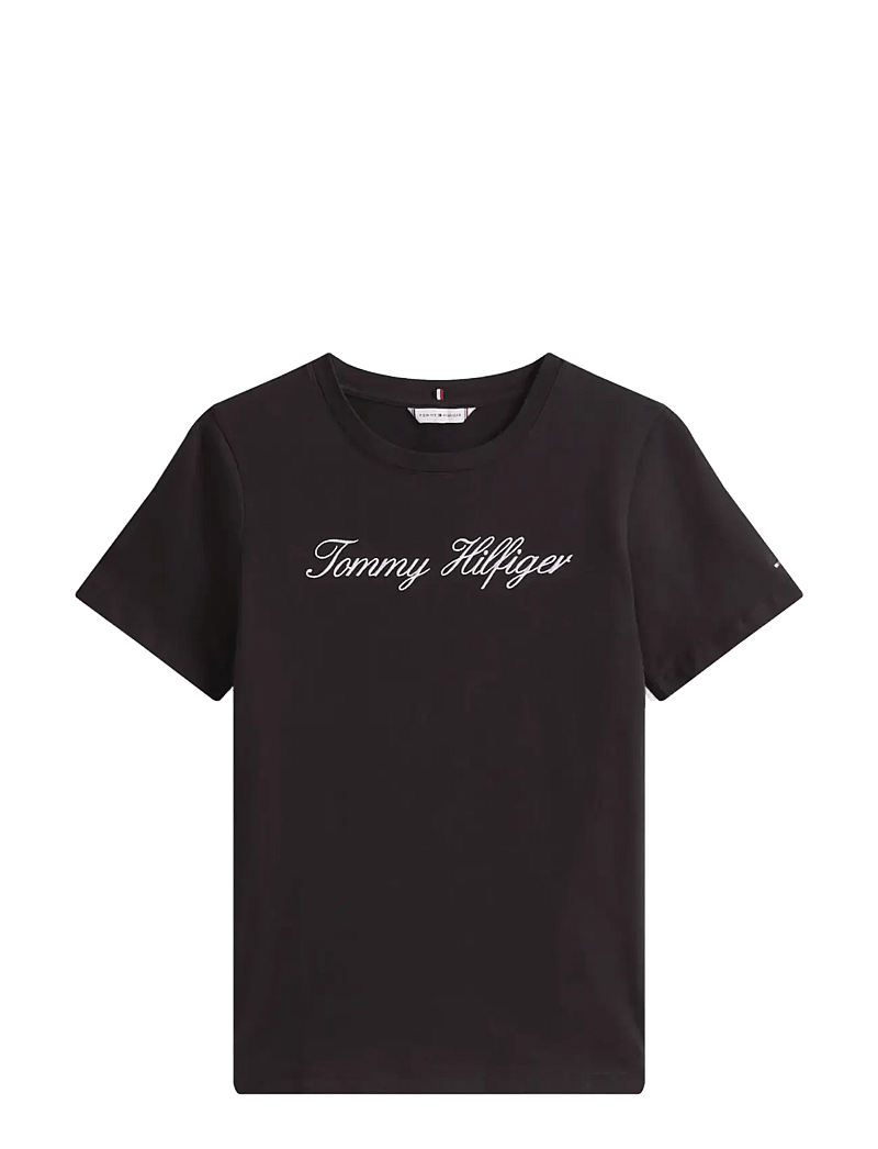 Tommy Hilfiger - NOS SCRIPT REGULAR C-NK SS - t-shirts - nos black - 1