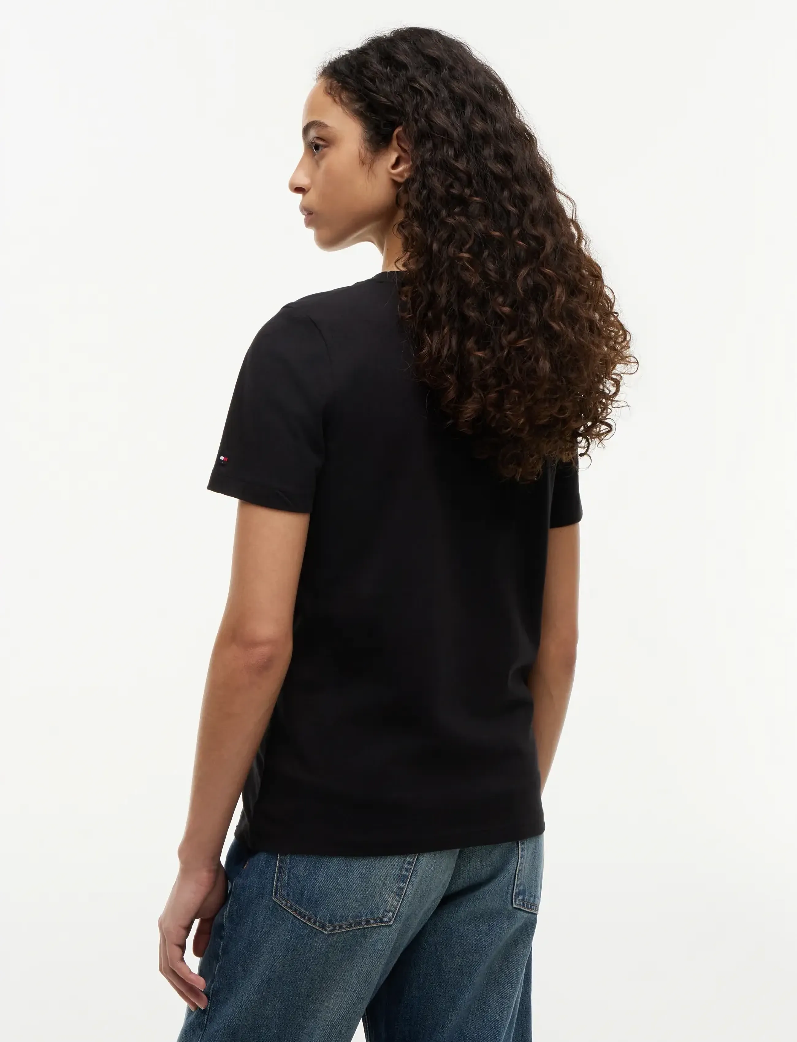 Tommy Hilfiger - NOS SCRIPT REGULAR C-NK SS - die niedrigsten preise - nos black - 3