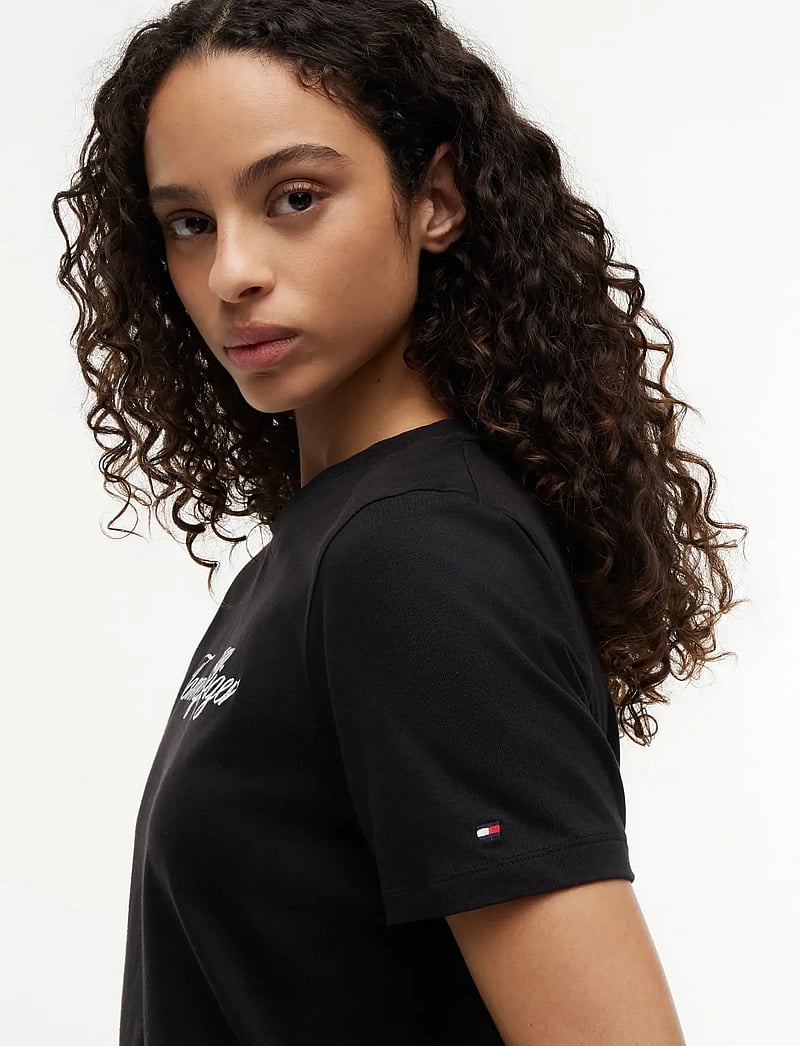 Tommy Hilfiger - NOS SCRIPT REGULAR C-NK SS - t-särgid - nos black - 4