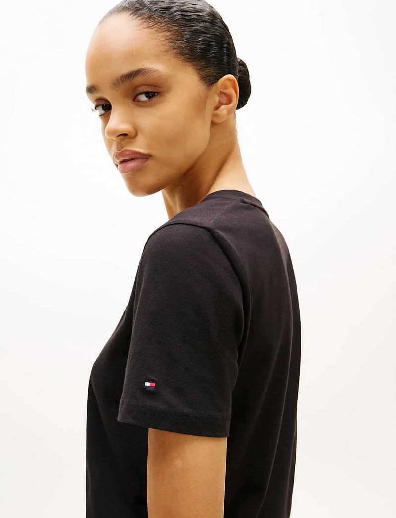 Tommy Hilfiger - NOS SCRIPT REGULAR C-NK SS - t-shirts - nos black - 4