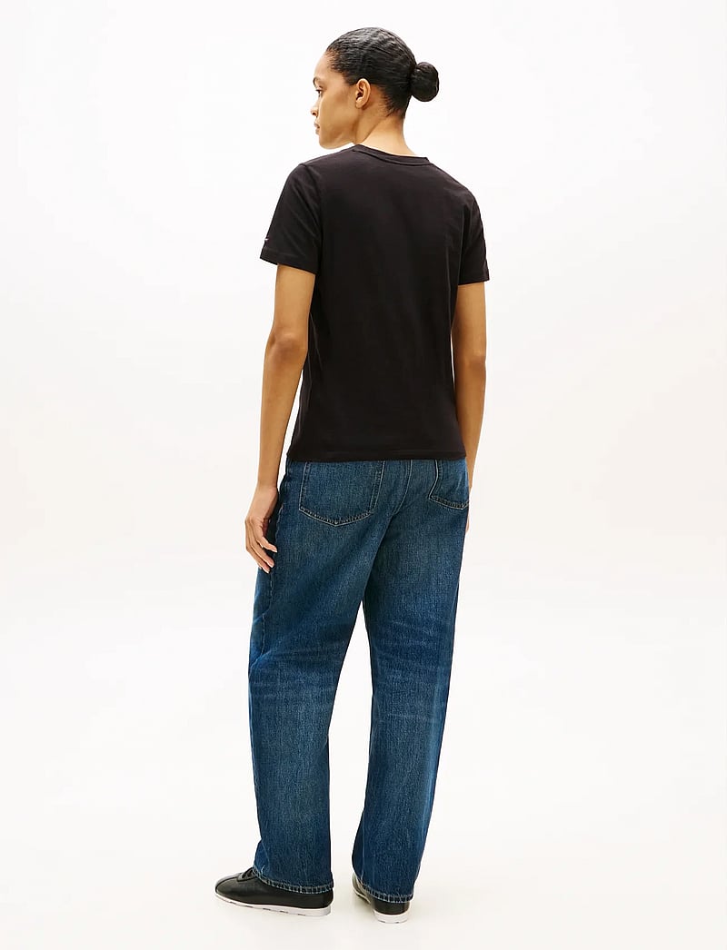 Tommy Hilfiger - NOS SCRIPT REGULAR C-NK SS - t-shirts - nos black - 5