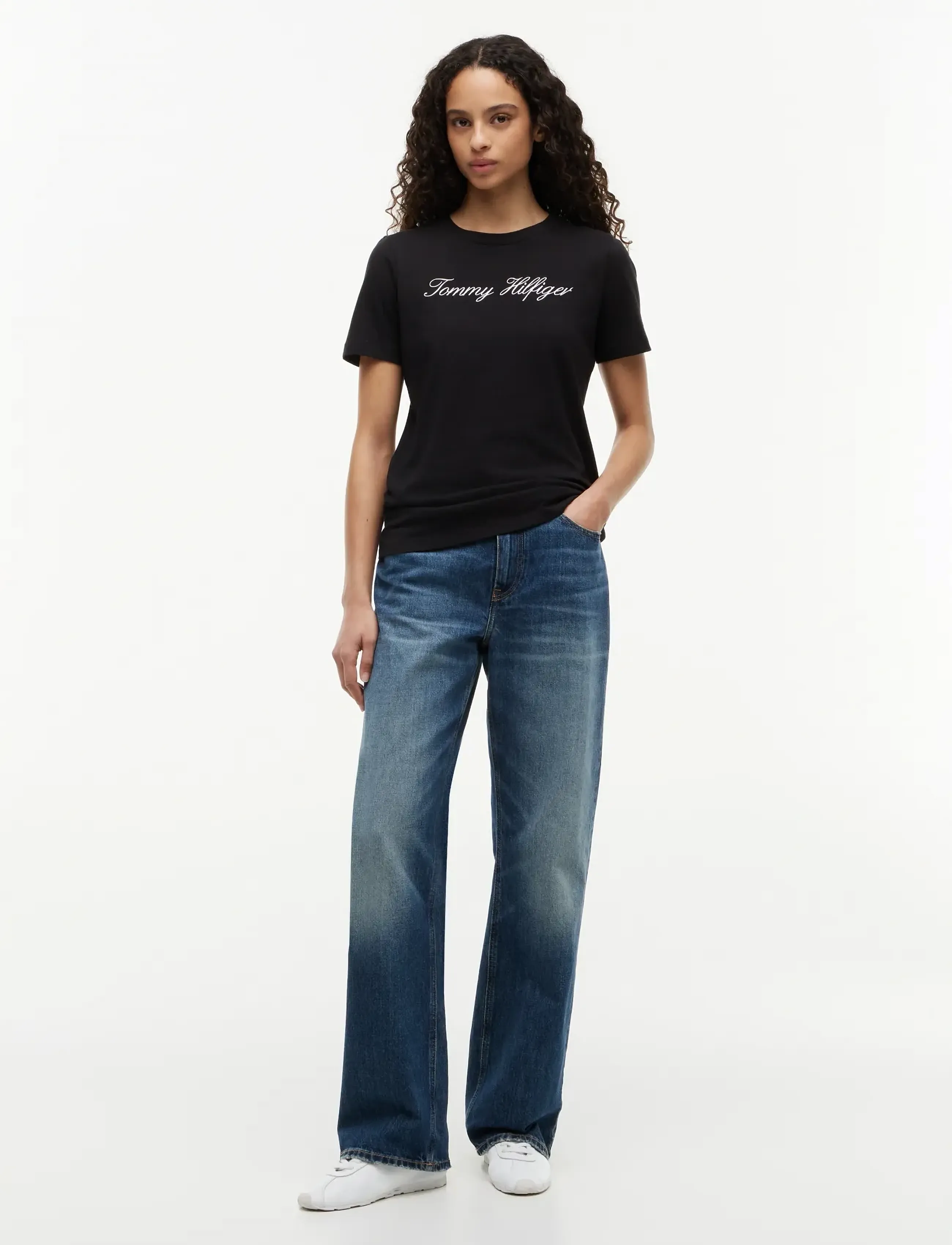 Tommy Hilfiger - NOS SCRIPT REGULAR C-NK SS - die niedrigsten preise - nos black - 5