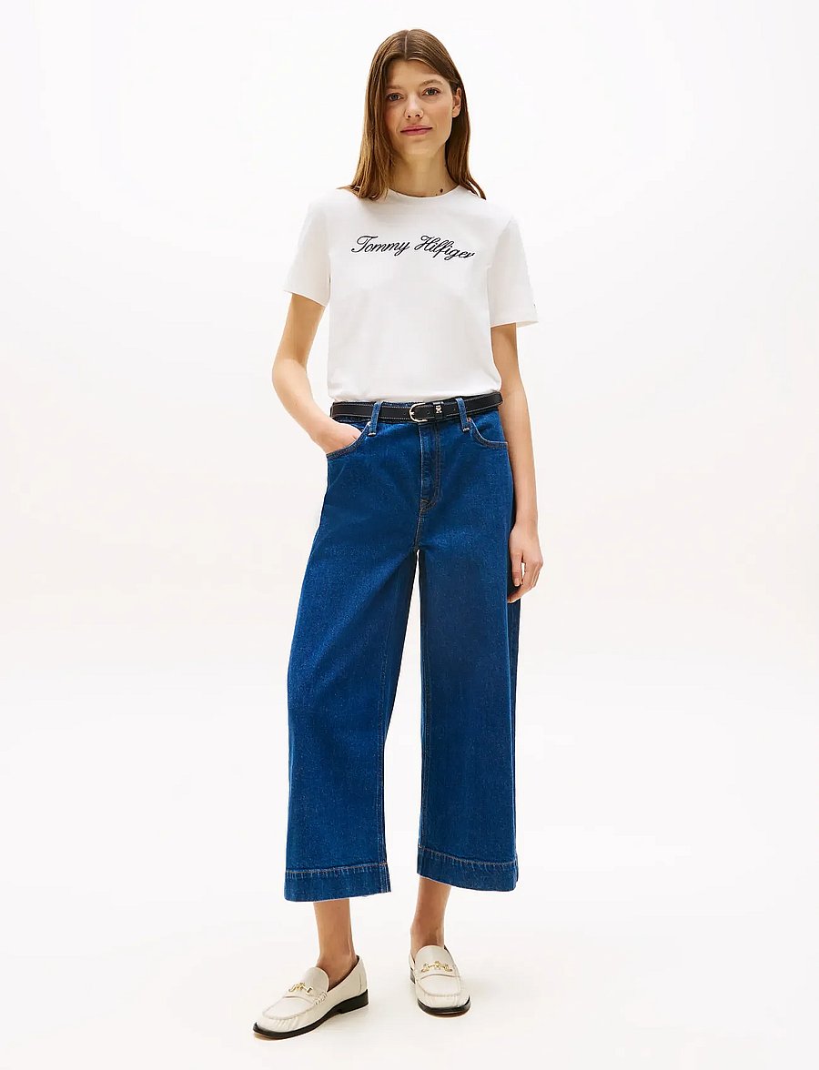 Tommy Hilfiger - NOS SCRIPT REGULAR C-NK SS - t-särgid - nos ecru - 0