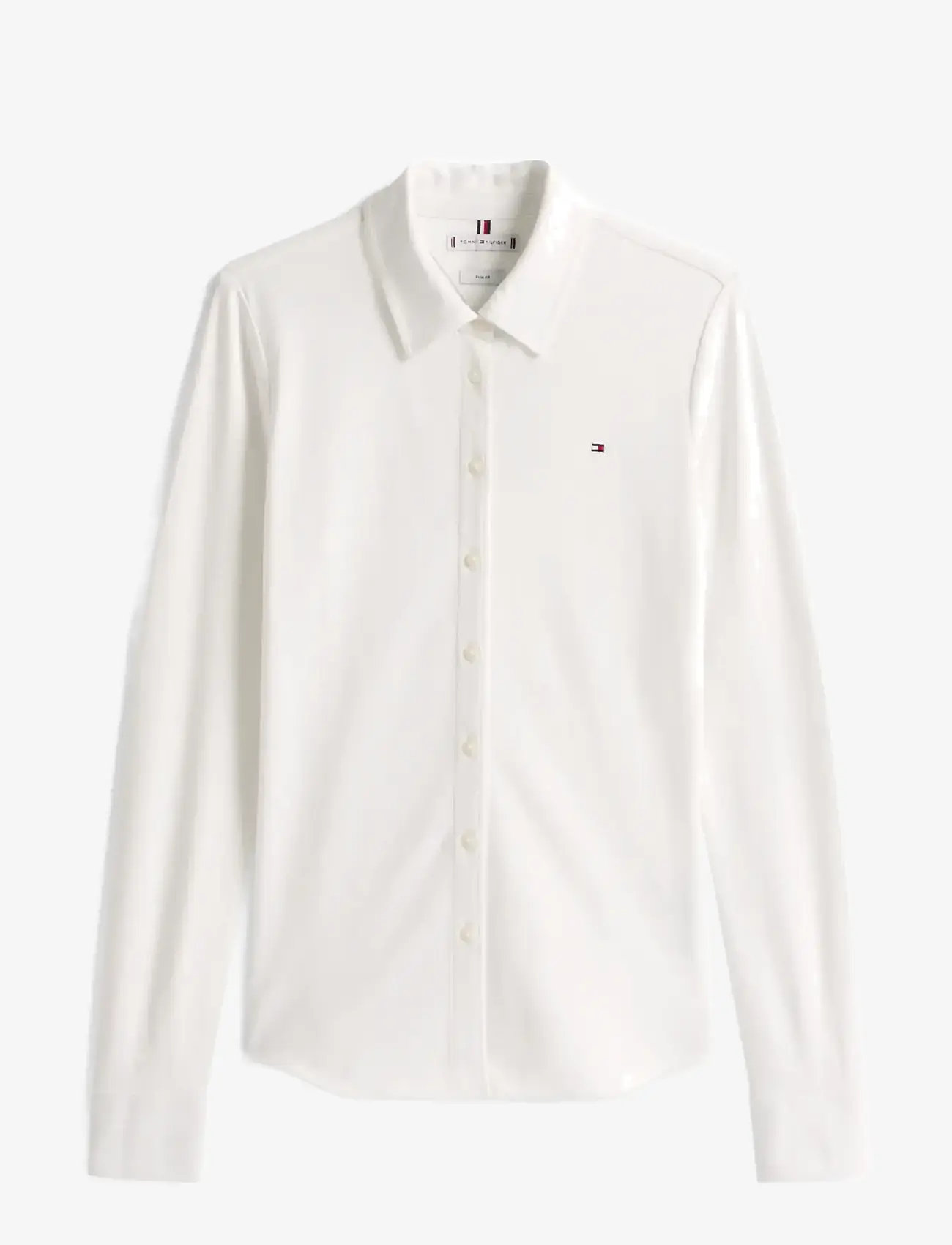 Tommy Hilfiger - 1985 SLIM PIQUE LS BTN DOWN SHRT - ecru - 1