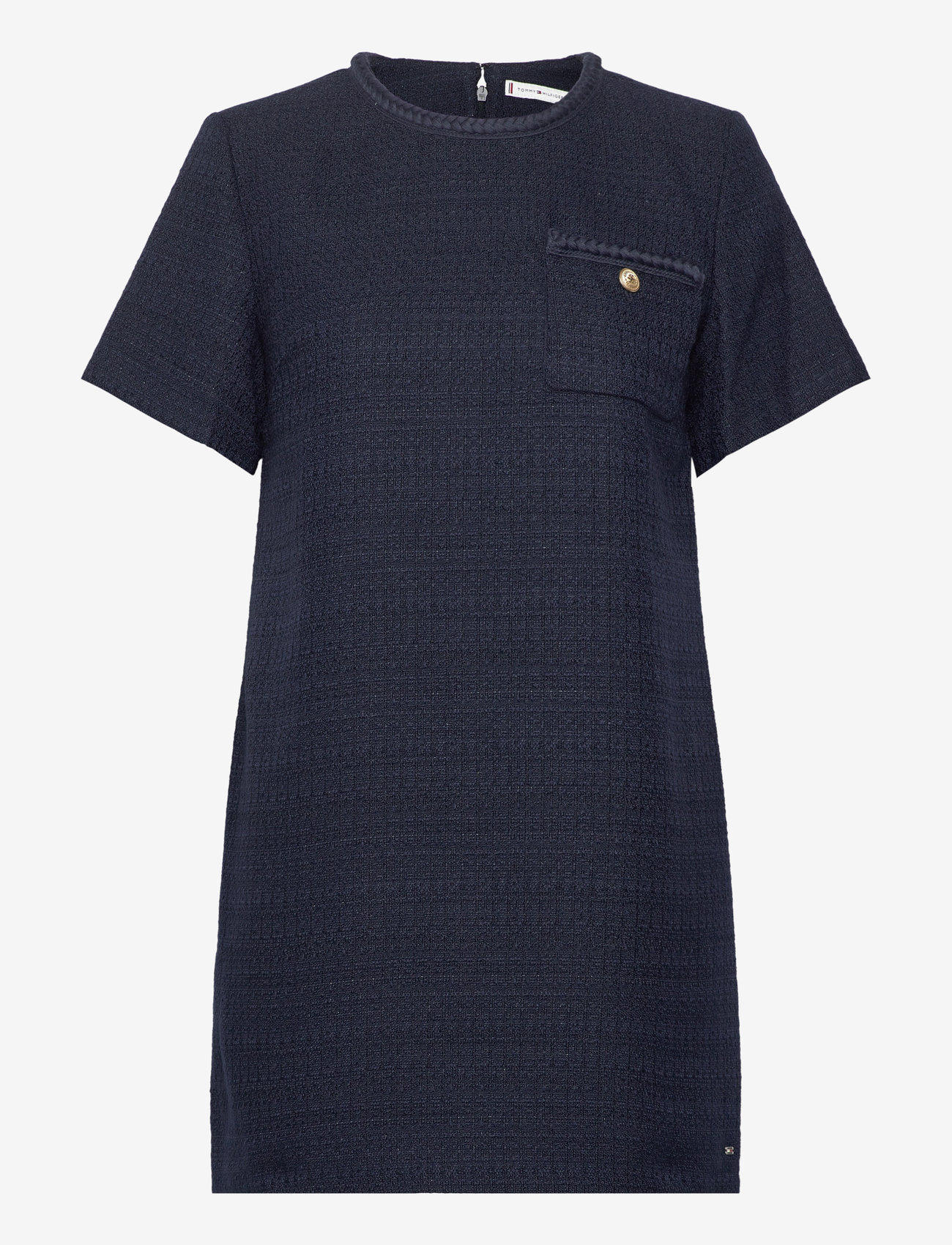 Tommy Hilfiger - TWEED SHORT SHIFT DRESS - desert sky - 1