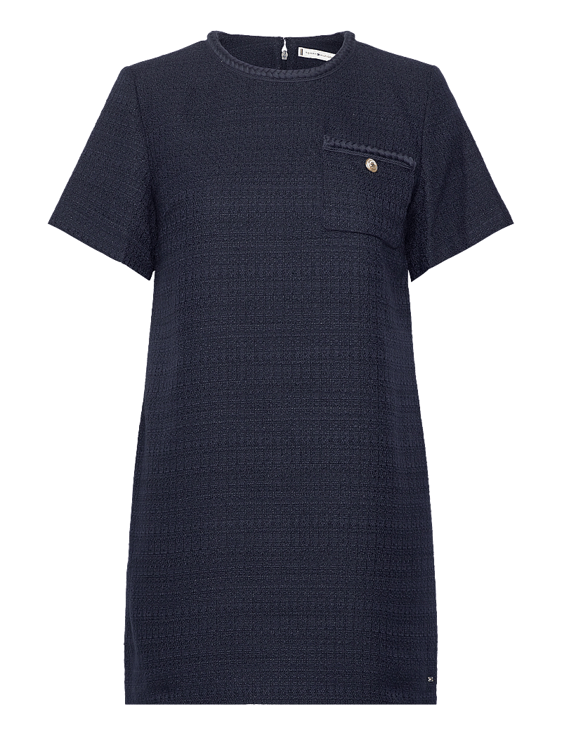 Tommy Hilfiger - TWEED SHORT SHIFT DRESS - desert sky - 1