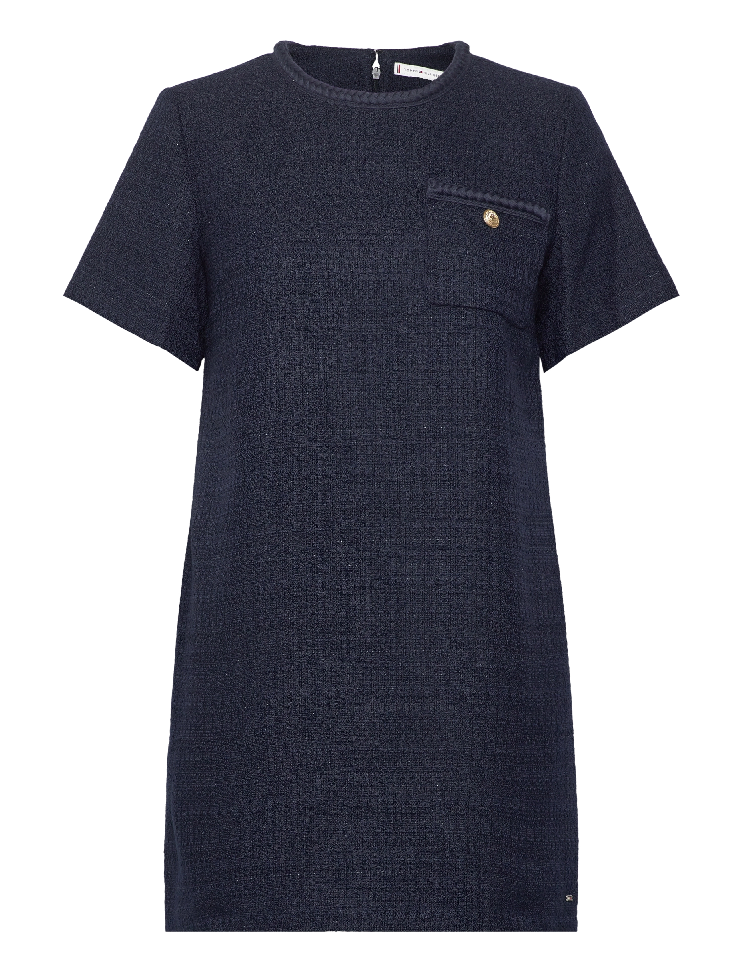 Tommy Hilfiger - TWEED SHORT SHIFT DRESS - desert sky - 1