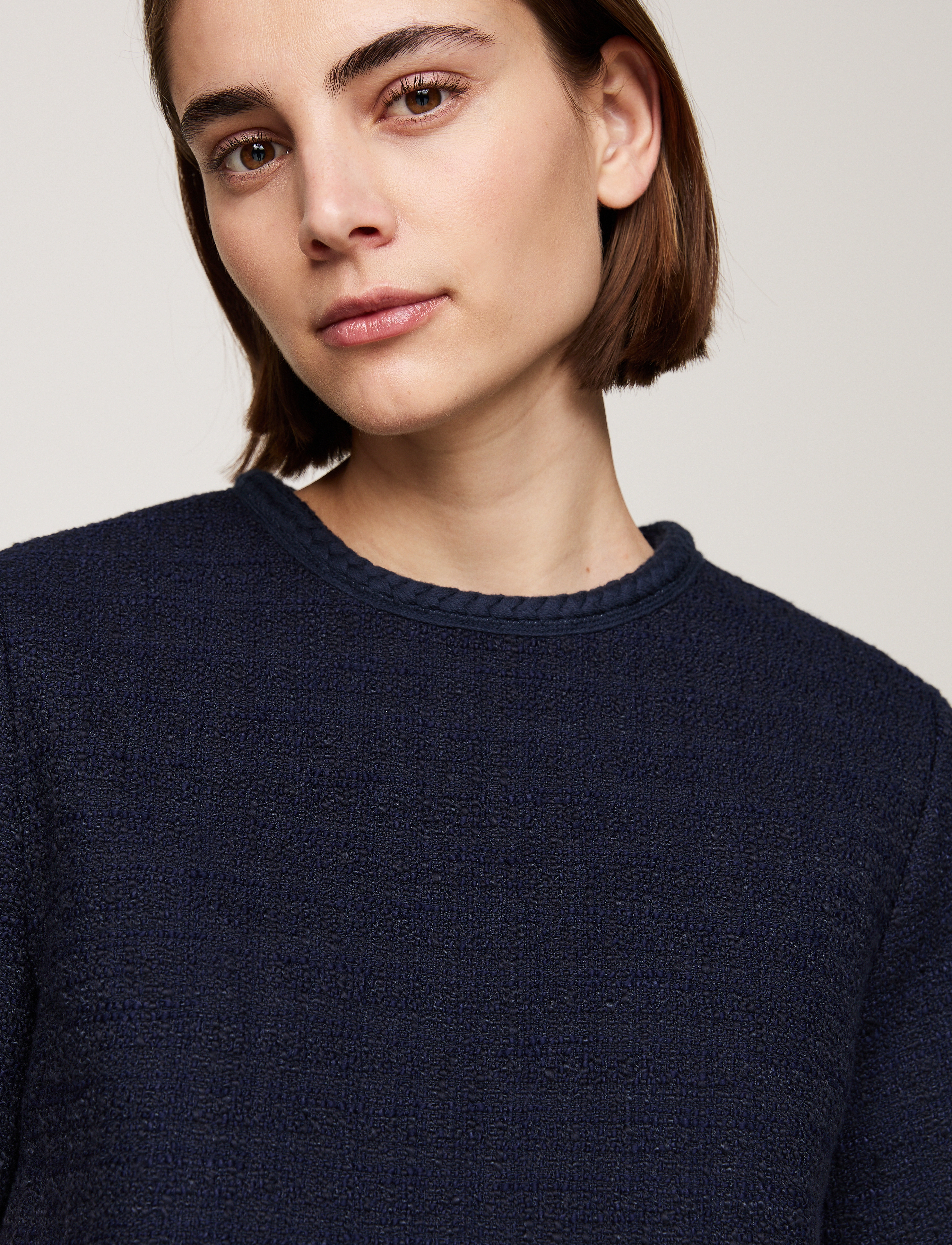Tommy Hilfiger - TWEED SHORT SHIFT DRESS - desert sky - 3