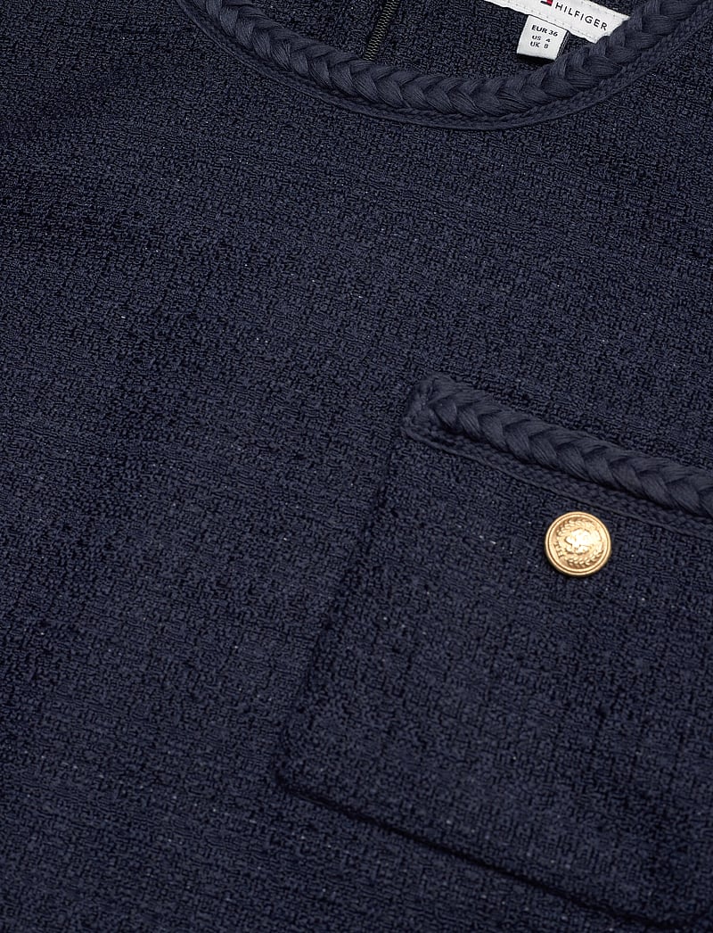 Tommy Hilfiger - TWEED SHORT SHIFT DRESS - desert sky - 5