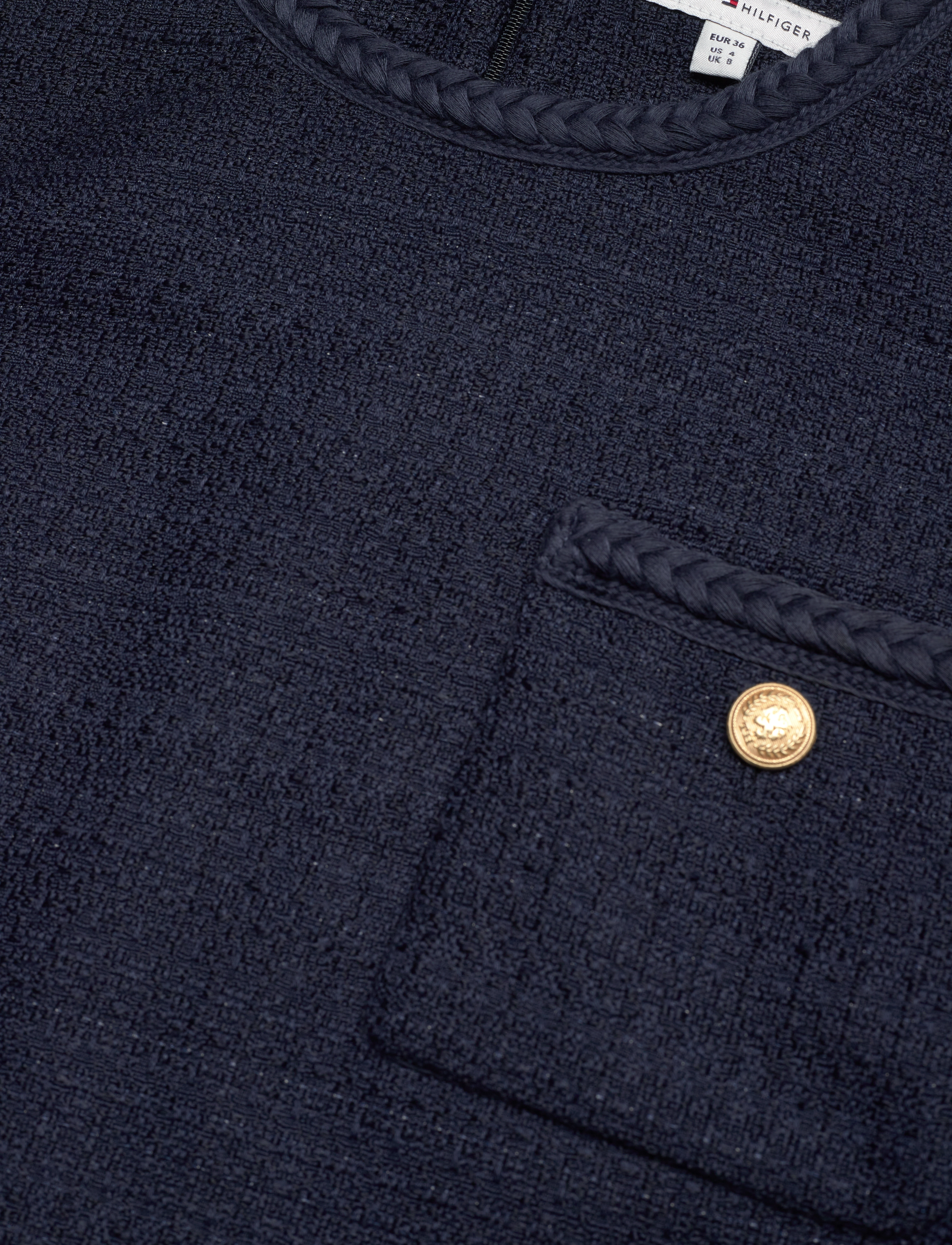 Tommy Hilfiger - TWEED SHORT SHIFT DRESS - desert sky - 5