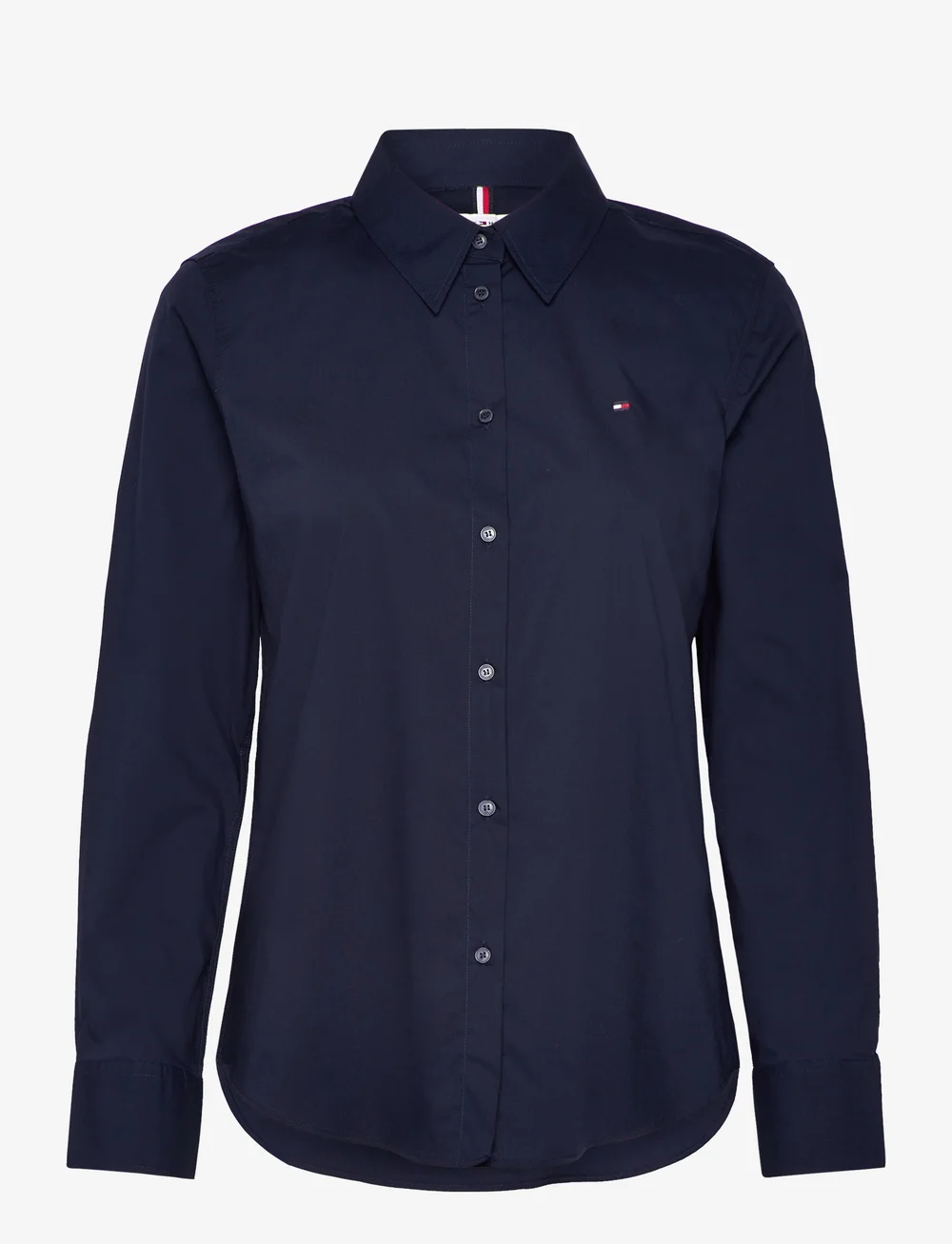 Tommy Hilfiger - COTTON STRETCH REGULAR LS SHIRT - långärmade skjortor - dark blue - 1