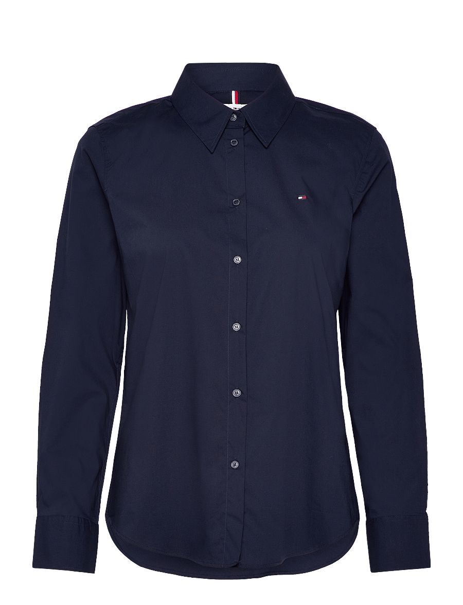 Tommy Hilfiger - COTTON STRETCH REGULAR LS SHIRT - pikkade varrukatega särgid - dark blue - 1