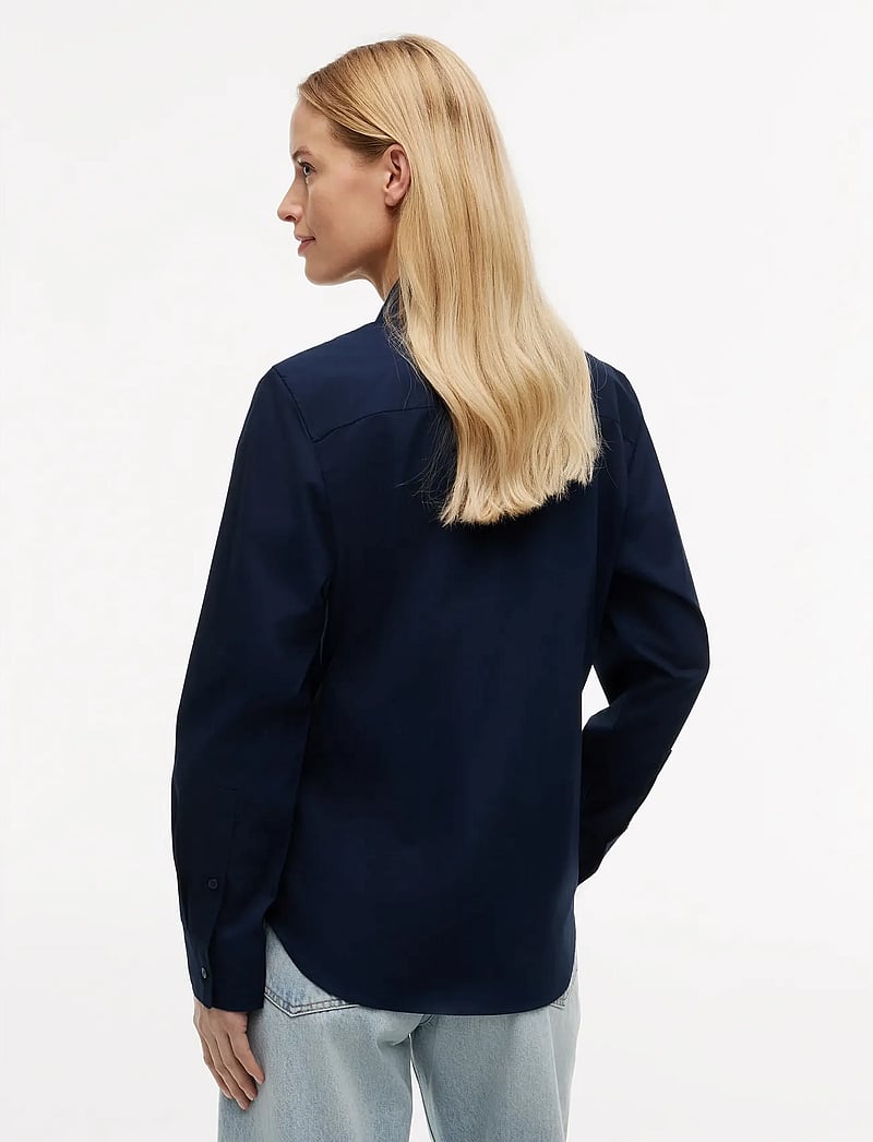 Tommy Hilfiger - COTTON STRETCH REGULAR LS SHIRT - long-sleeved shirts - dark blue - 3