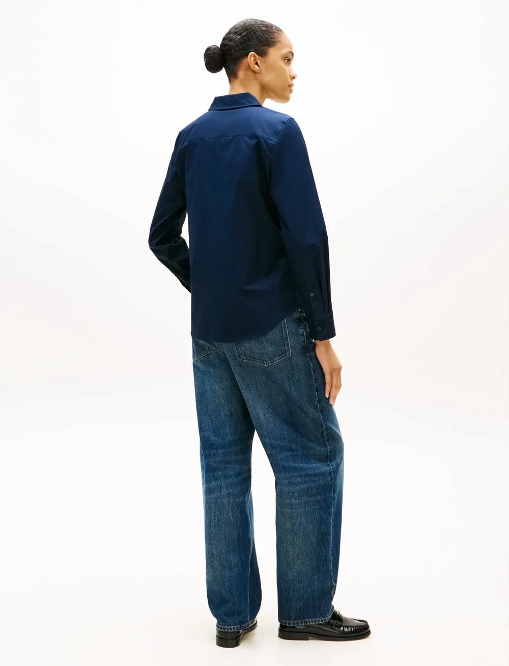 Tommy Hilfiger - COTTON STRETCH REGULAR LS SHIRT - långärmade skjortor - dark blue - 5