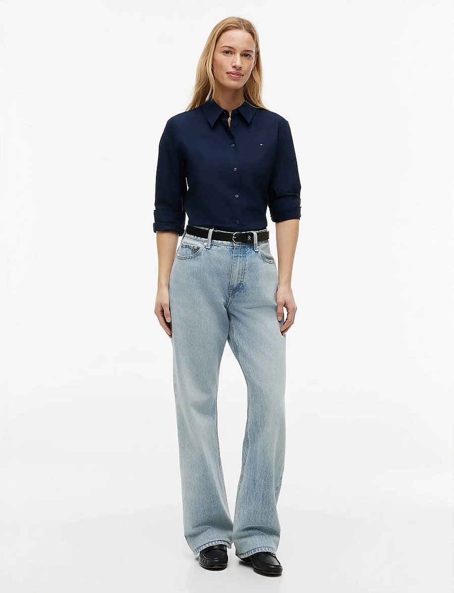 Tommy Hilfiger - COTTON STRETCH REGULAR LS SHIRT - pikkade varrukatega särgid - dark blue - 5