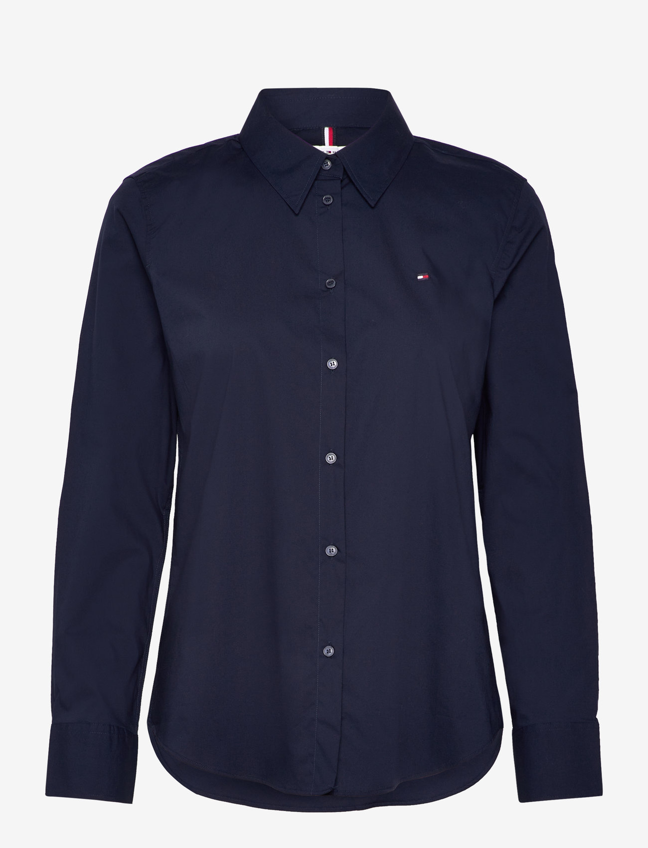 Tommy Hilfiger - COTTON STRETCH REGULAR LS SHIRT - marškiniai ilgomis rankovėmis - nos desert sky - 1
