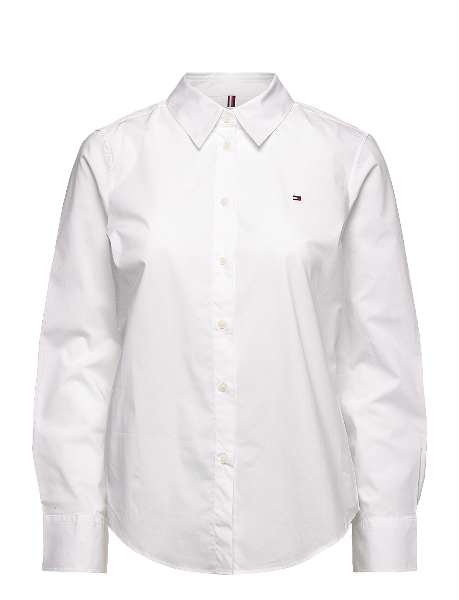 Tommy Hilfiger - COTTON STRETCH REGULAR LS SHIRT - pikkade varrukatega särgid - optic white - 1