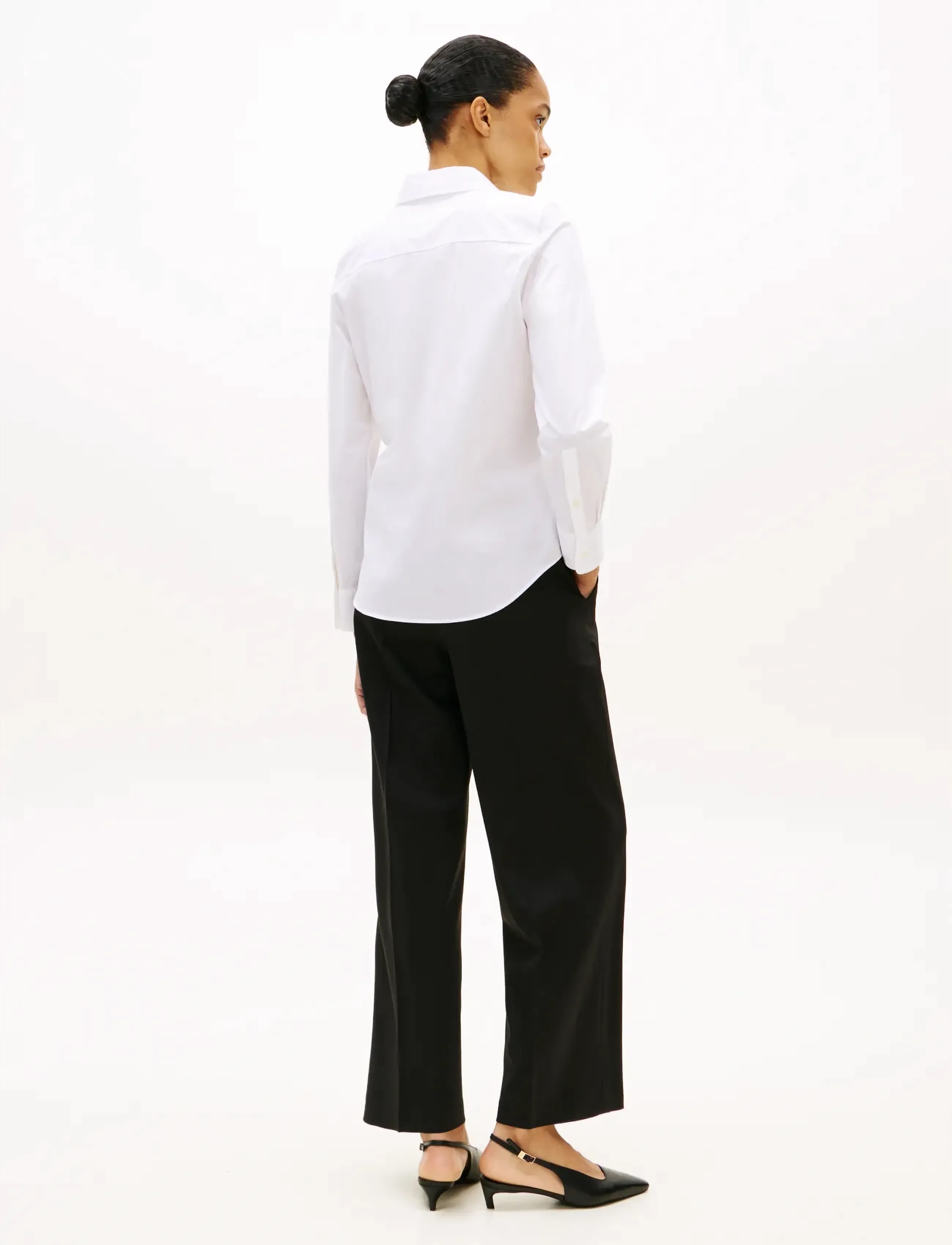 Tommy Hilfiger - COTTON STRETCH REGULAR LS SHIRT - pikkade varrukatega särgid - optic white - 3
