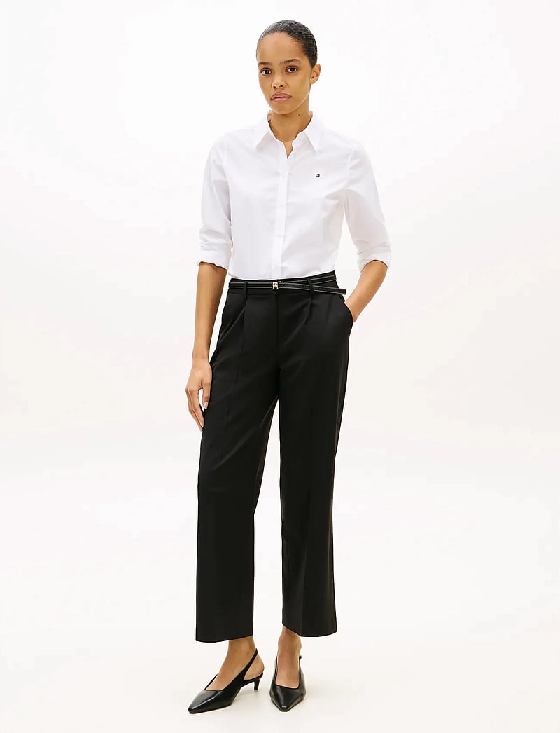 Tommy Hilfiger - COTTON STRETCH REGULAR LS SHIRT - langärmlige hemden - optic white - 4