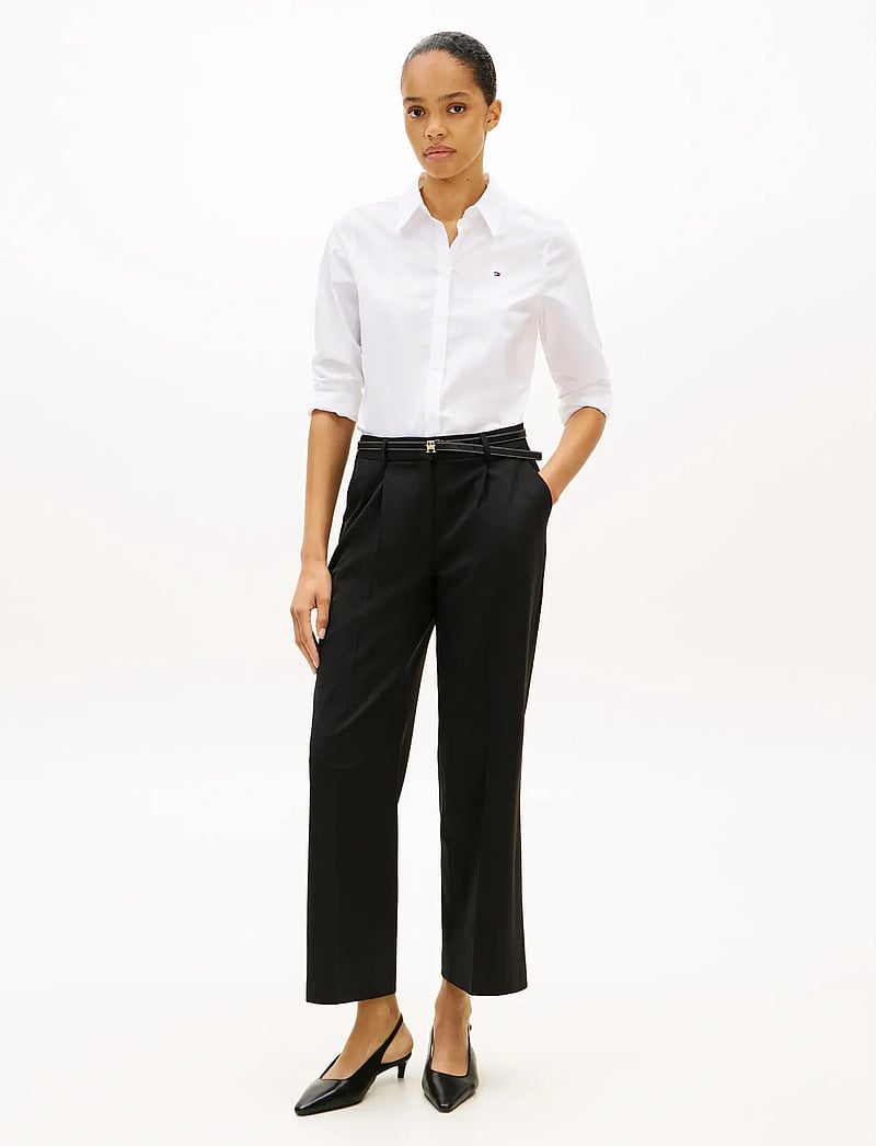 Tommy Hilfiger - COTTON STRETCH REGULAR LS SHIRT - langærmede skjorter - optic white - 4