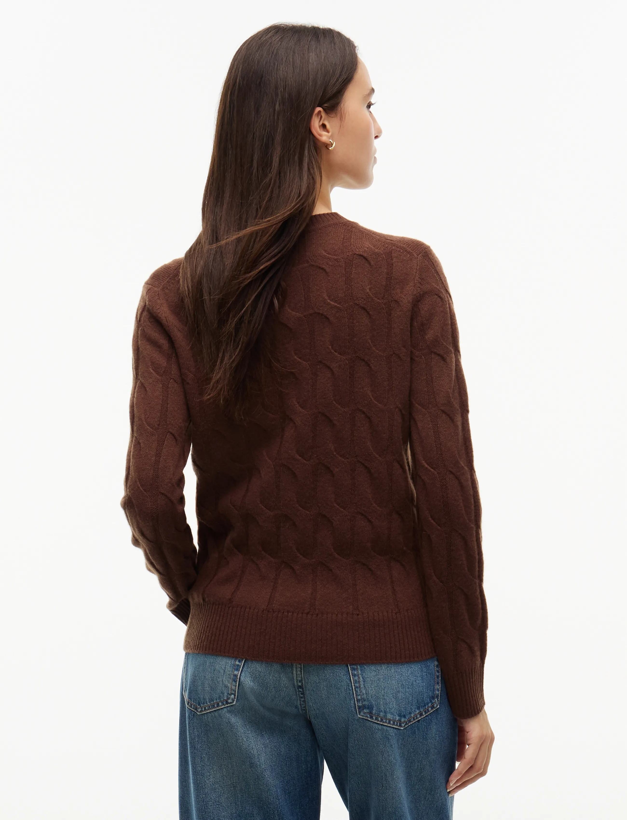 Tommy Hilfiger - SOFT WOOL CABLE C-NK LS SWT - pullover - legacy brown - 2