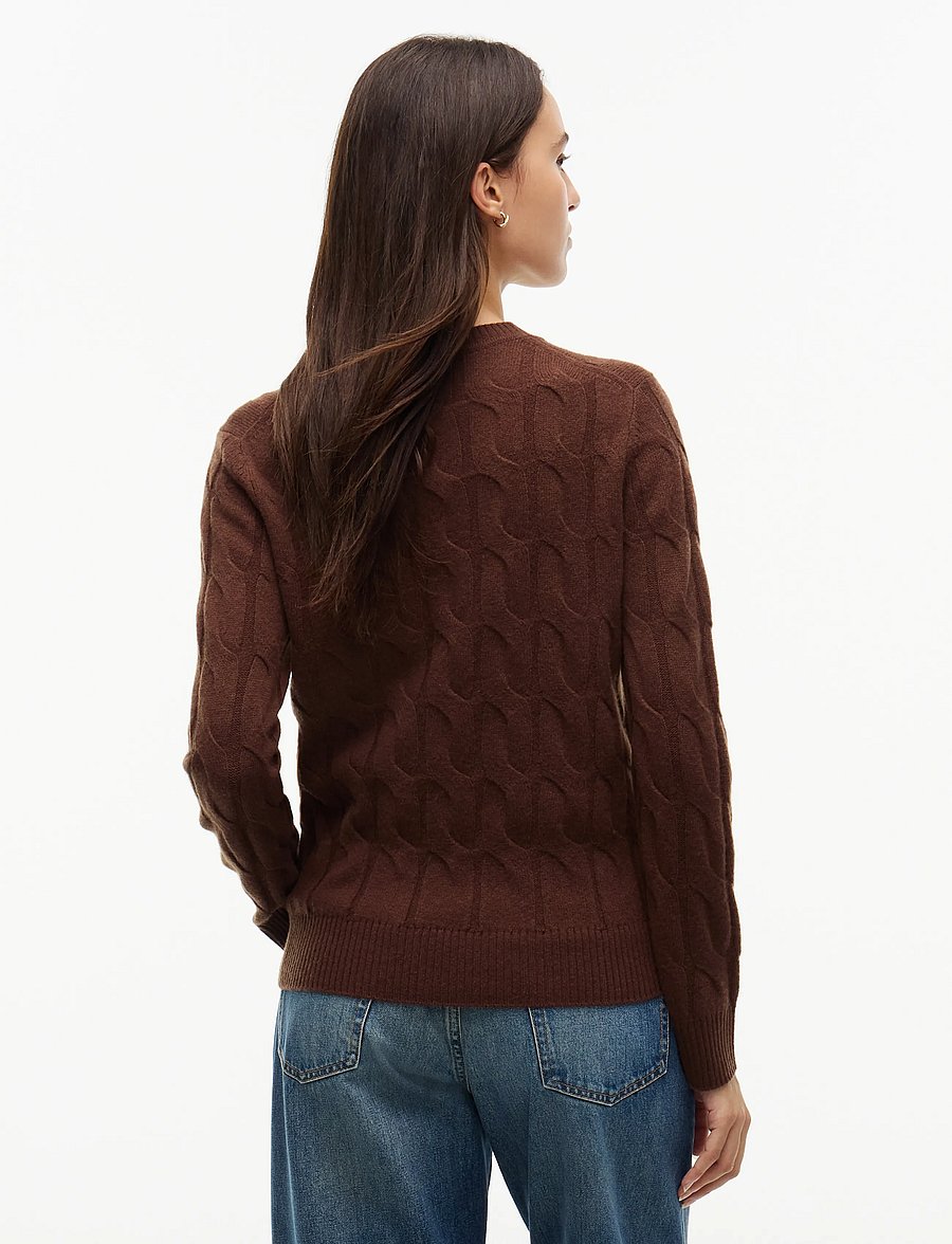 Tommy Hilfiger - SOFT WOOL CABLE C-NK LS SWT - pullover - legacy brown - 2