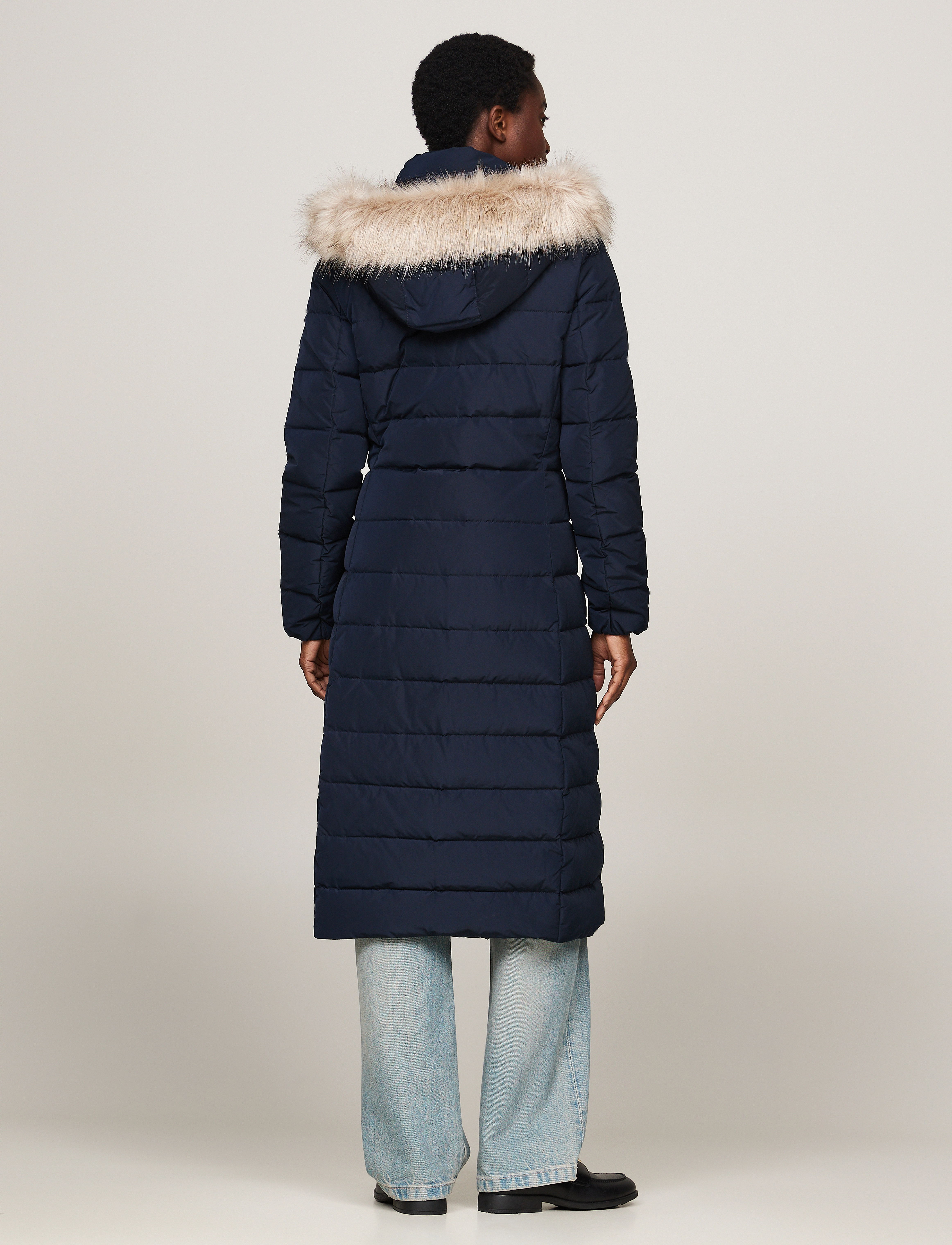 Tommy Hilfiger - HERITAGE DOWN TYRA MAXI WITH FUR - desert sky - 4