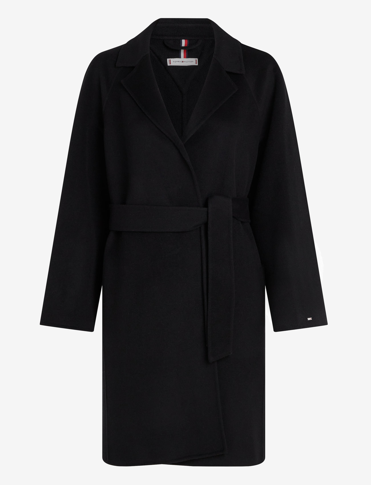 Tommy Hilfiger - REG DF WOOL BELTED COAT - black - 1