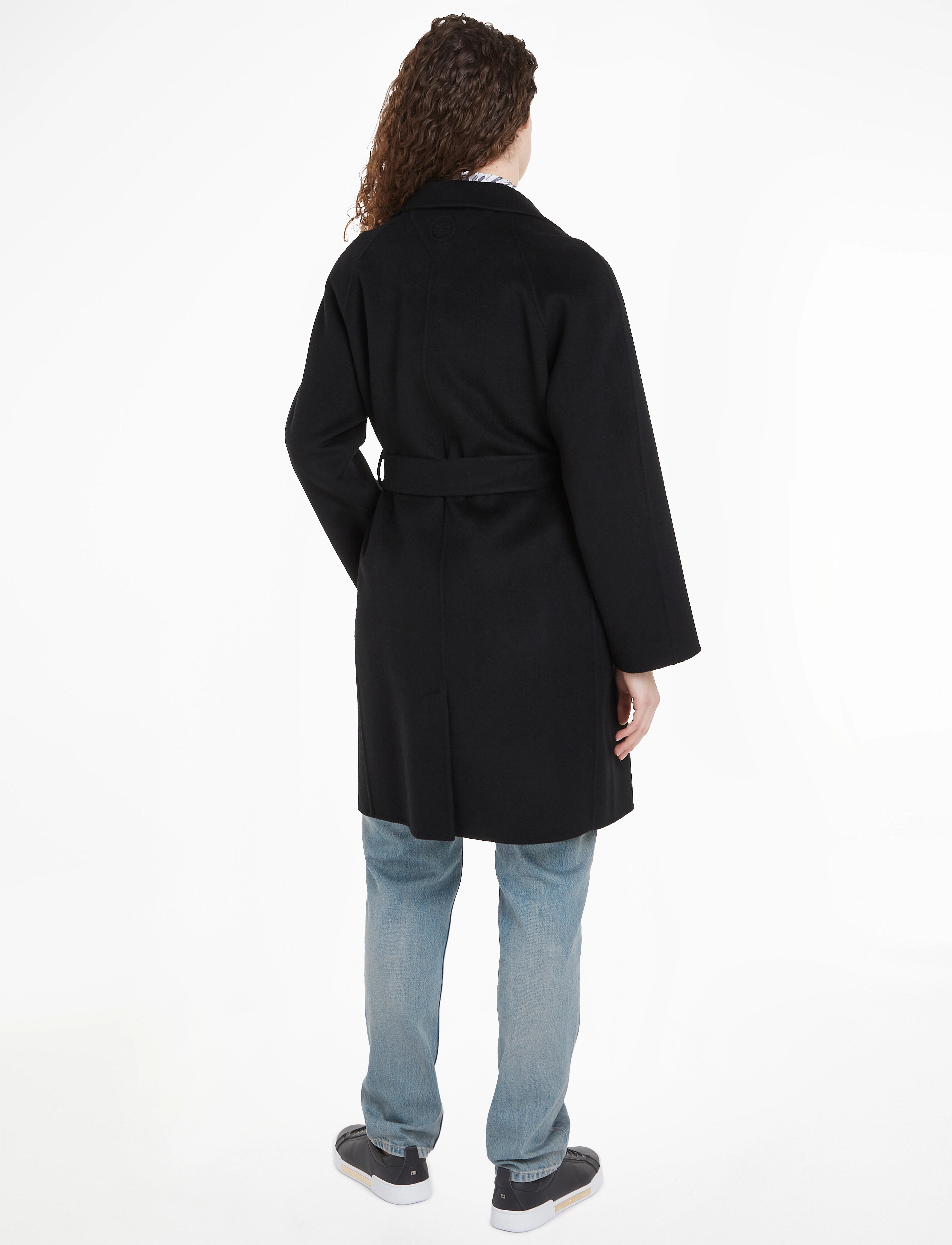 Tommy Hilfiger - REG DF WOOL BELTED COAT - black - 2
