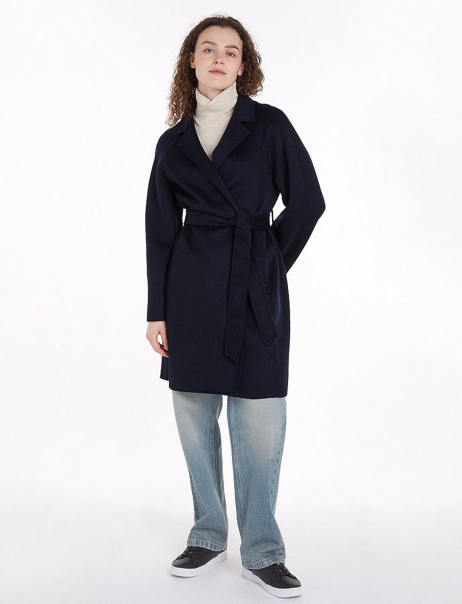 Tommy Hilfiger - REG DF WOOL BELTED COAT - winterjacken - desert sky - 0