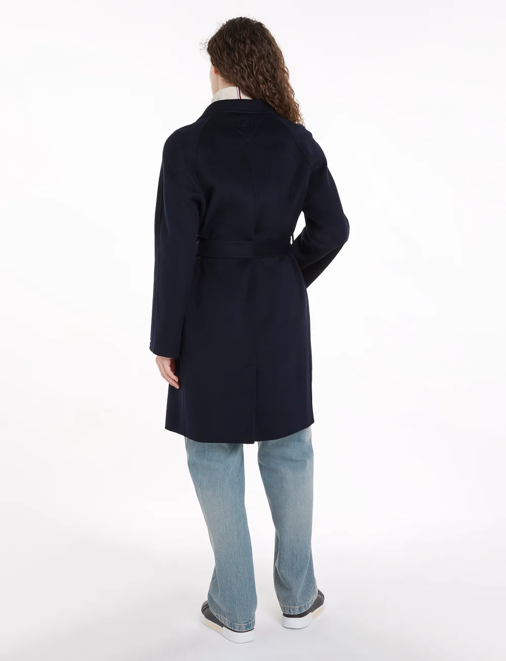 Tommy Hilfiger - REG DF WOOL BELTED COAT - uldfrakker - desert sky - 2