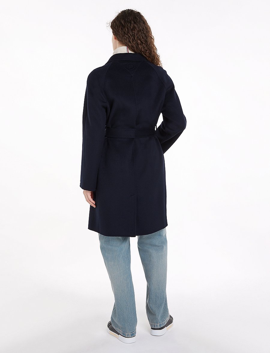 Tommy Hilfiger - REG DF WOOL BELTED COAT - winterjacken - desert sky - 2