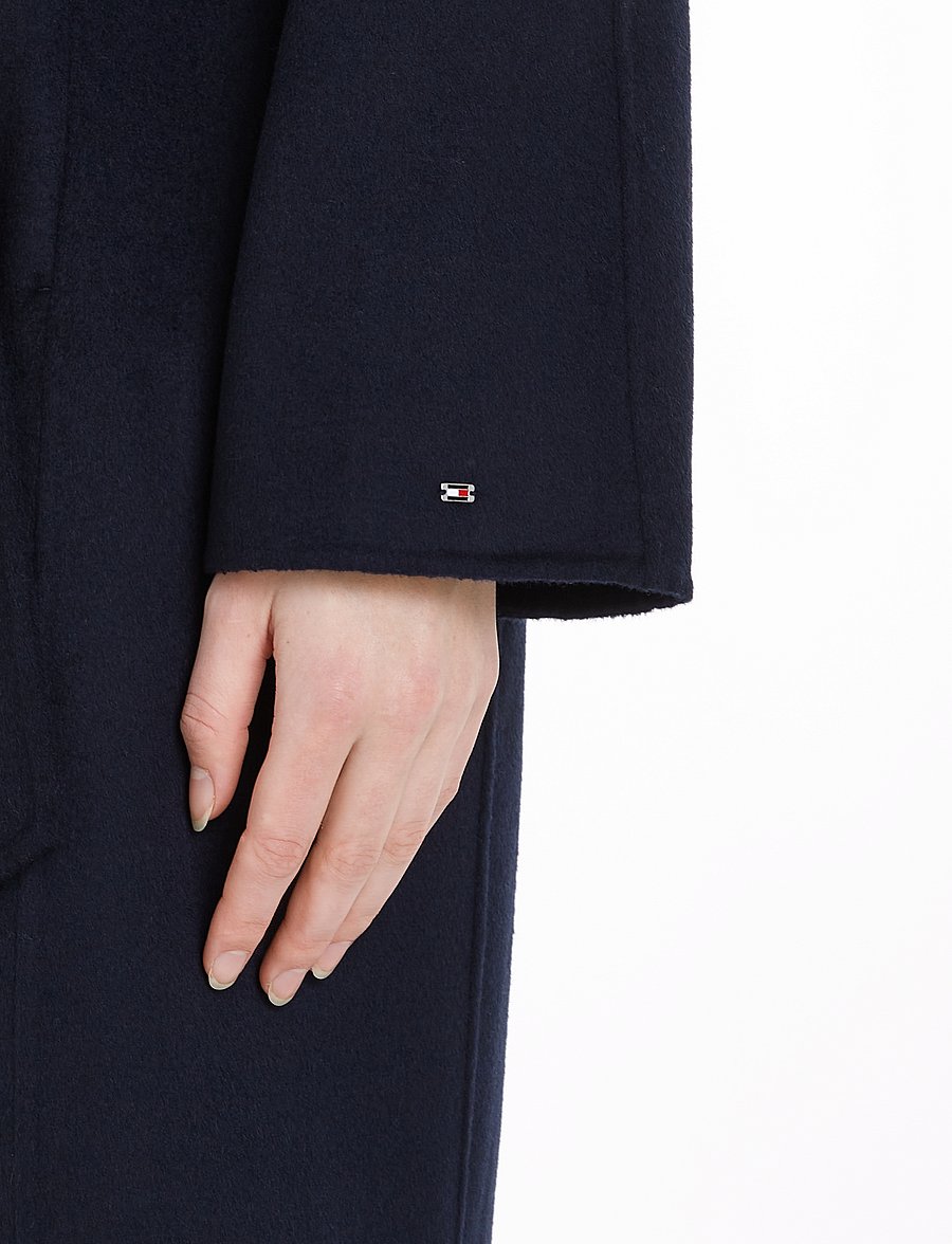 Tommy Hilfiger - REG DF WOOL BELTED COAT - winterjacken - desert sky - 3