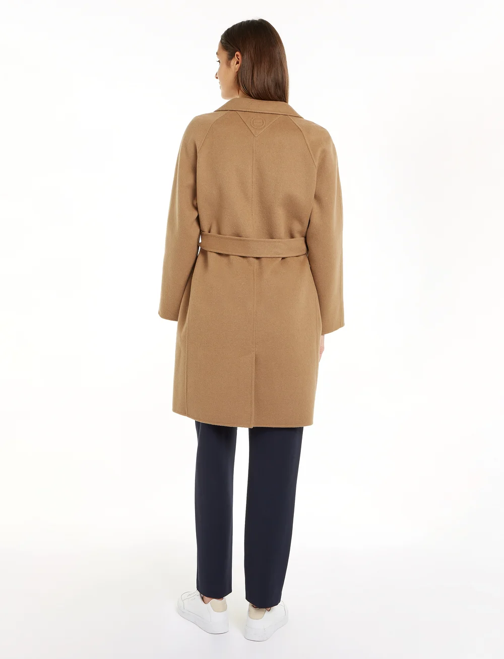 Tommy Hilfiger - REG DF WOOL BELTED COAT - vilnoniai paltai - light sepia brown - 2