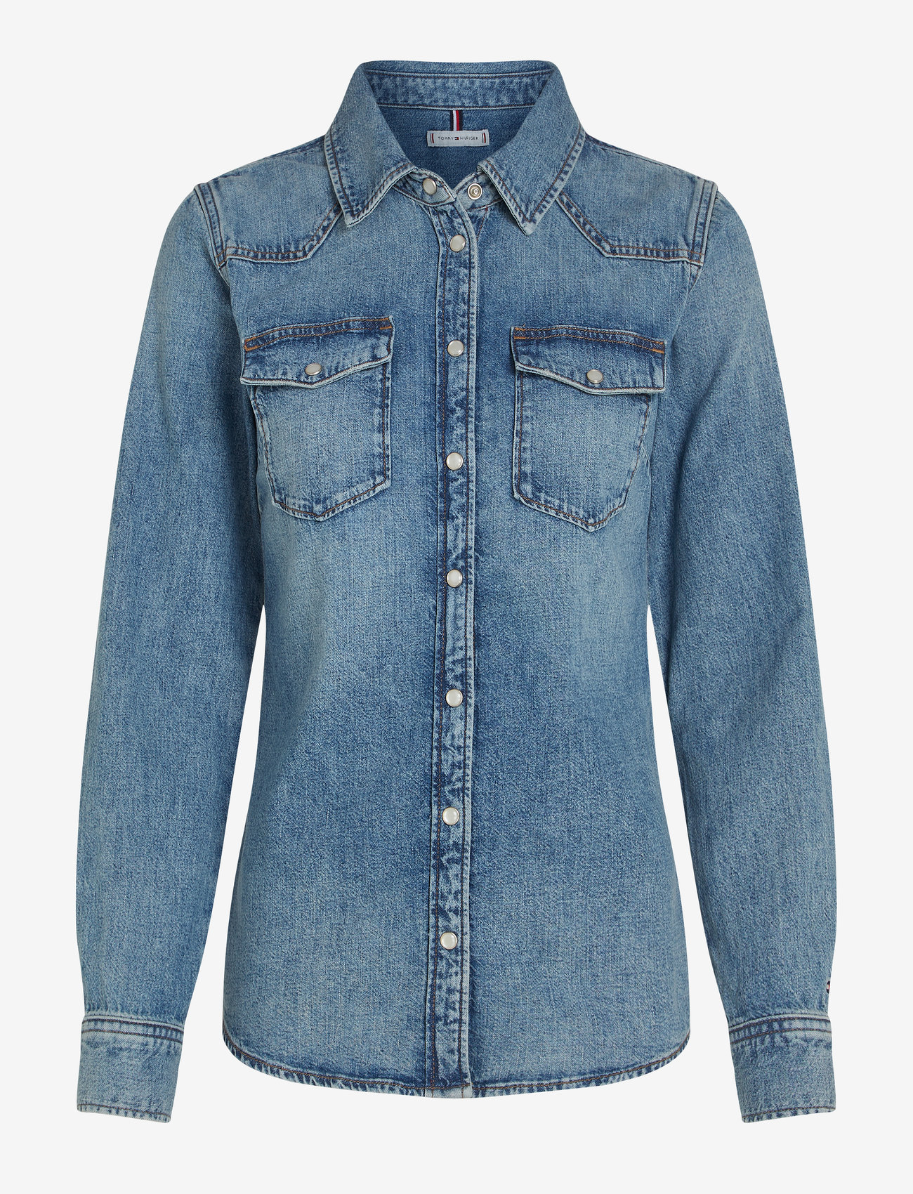 Tommy Hilfiger - DNM LS SLIM SHIRT SAM - denim shirts - sam - 1