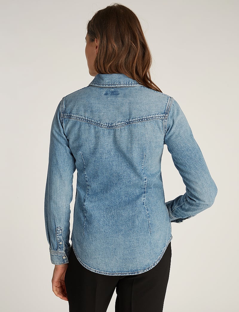 Tommy Hilfiger - DNM LS SLIM SHIRT SAM - denim shirts - sam - 2