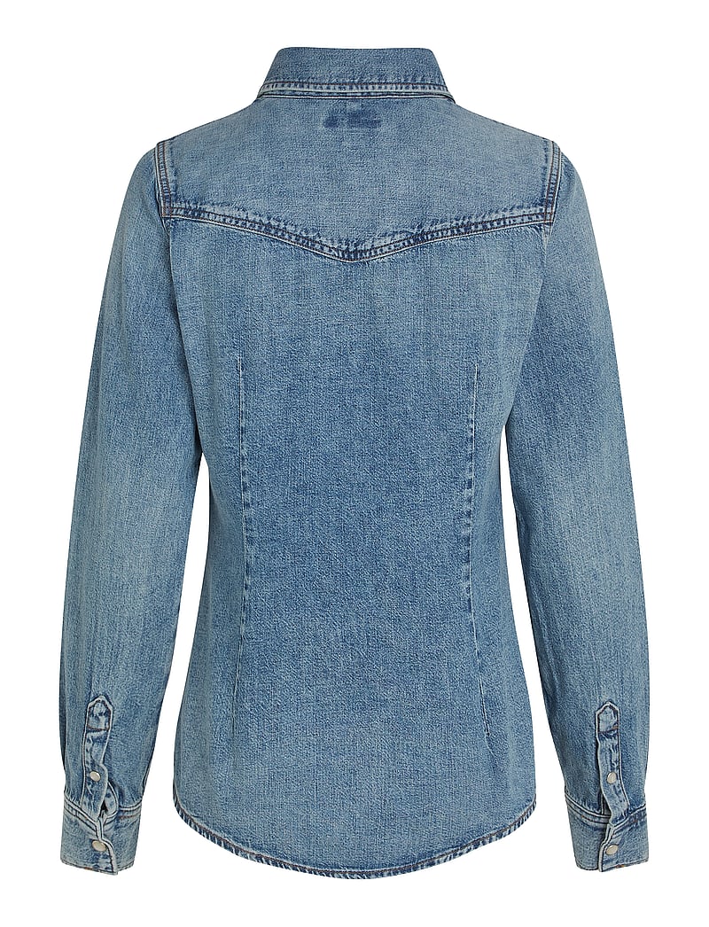 Tommy Hilfiger - DNM LS SLIM SHIRT SAM - denim shirts - sam - 4