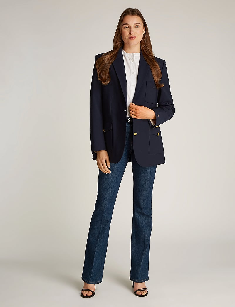 Tommy Hilfiger - COOL WOOL RELAXED SB BLAZER - dark night navy - 0