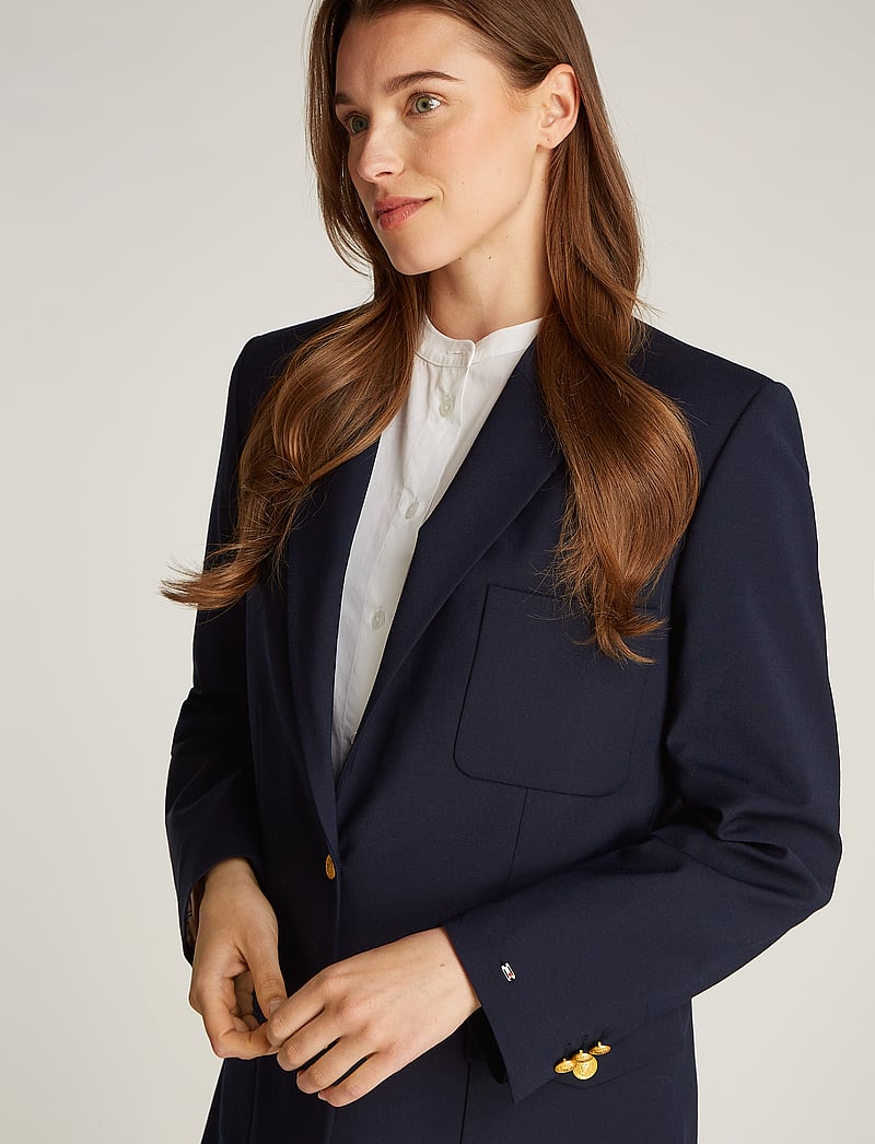 Tommy Hilfiger - COOL WOOL RELAXED SB BLAZER - dark night navy - 3