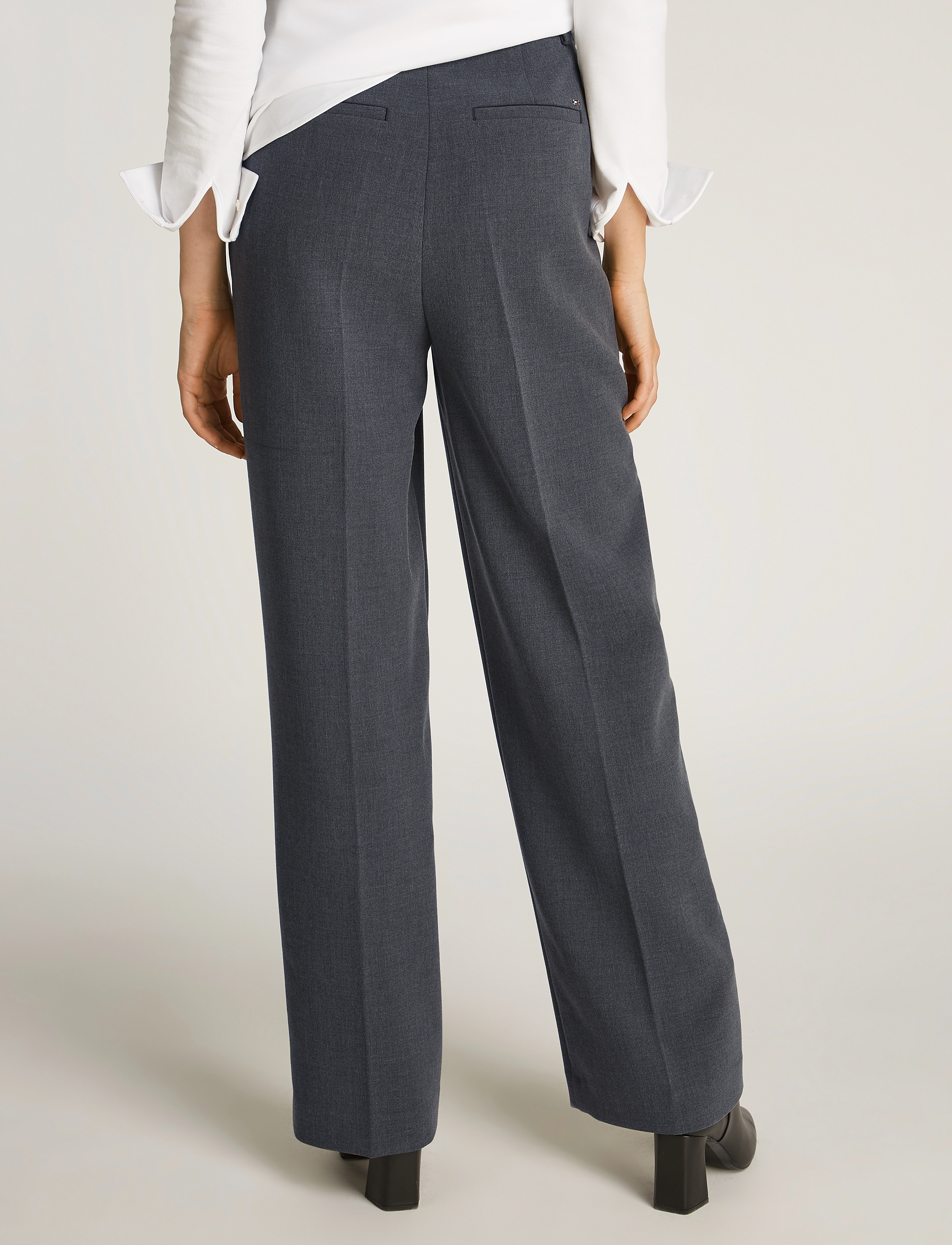 Tommy Hilfiger - PUNTO RELAXED STRAIGHT PANT - habitbukser - mid grey heather - 2