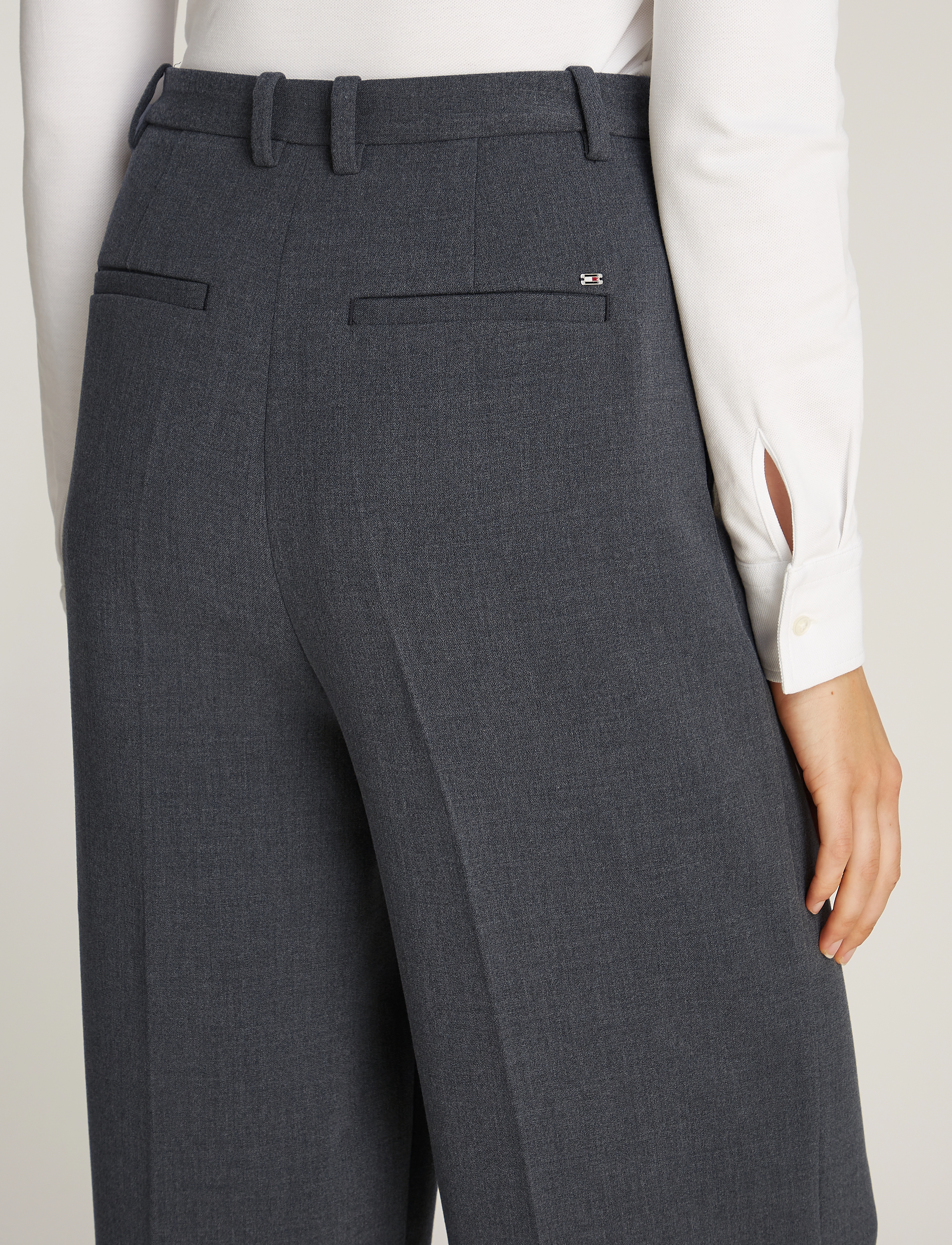 Tommy Hilfiger - PUNTO RELAXED STRAIGHT PANT - habitbukser - mid grey heather - 3