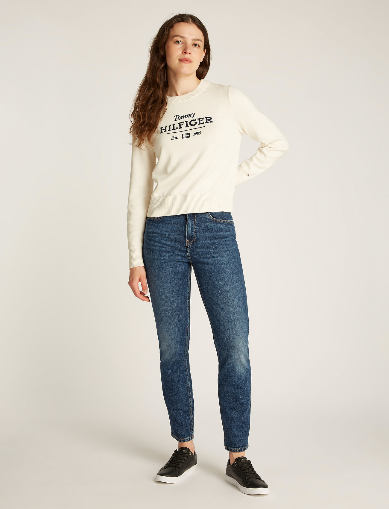 Tommy Hilfiger Logo C-neck Sweater Ls (TOHWW0WW43960) Jumpers