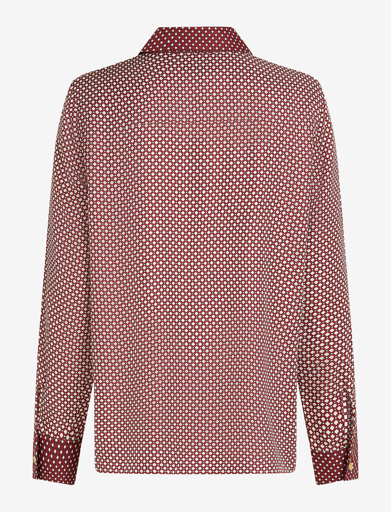 Tommy Hilfiger - FLUID VIS PRT RELAXED LS SHIRT - pikkade varrukatega särgid - mini geo primary red - 4