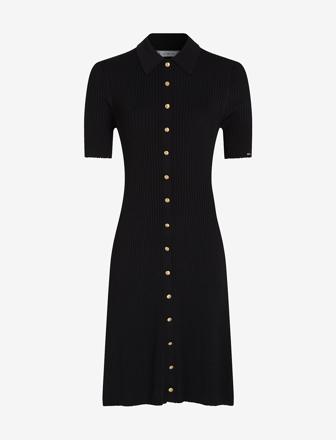 Tommy Hilfiger Gold Button Herit Ss Polo Dress  short dresses  shop at  Booztlet
