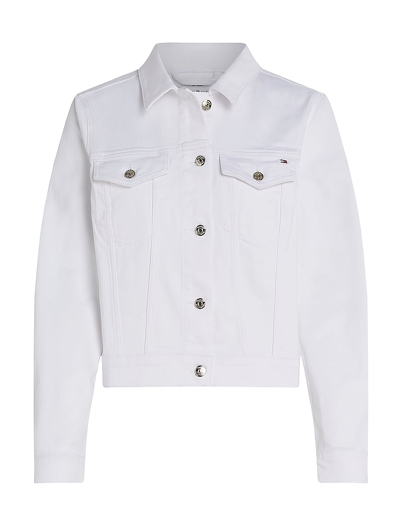 Tommy Hilfiger - DNM SLIM JACKET WHITE - denim jackets - th optic white - 1