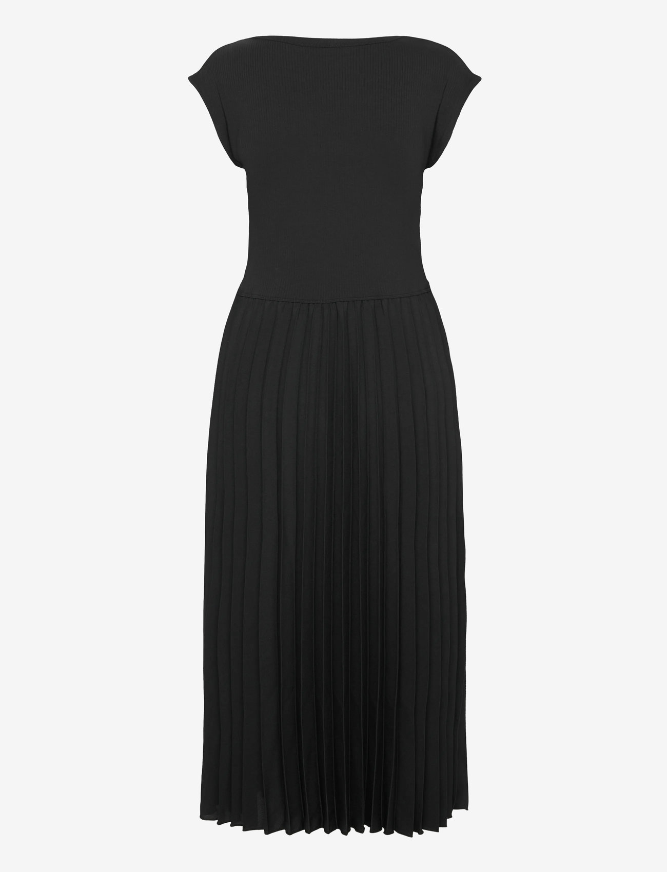 Tommy Hilfiger - 5X2 RIB MIDI F&F DRS - midiklänningar - black - 2
